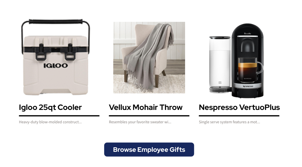 Browse Employee Gifts Call To Action