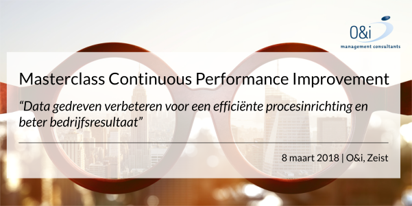 Masterclass Continuous Performance Improvement maart 2018