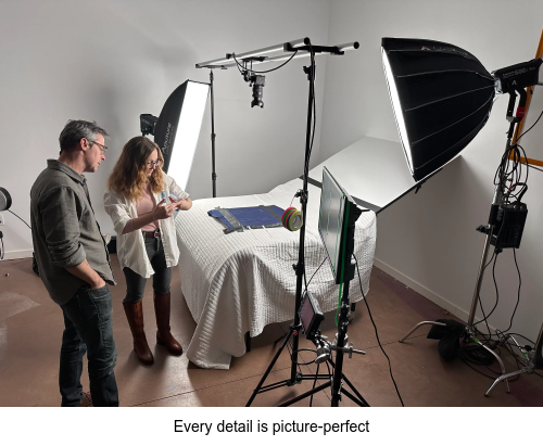 Pike garage studio new product demo shoot with newhire P&G Creative Director Will Adam   Jan11.2024