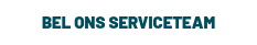 <p>BEL ONS SERVICETEAM</p>