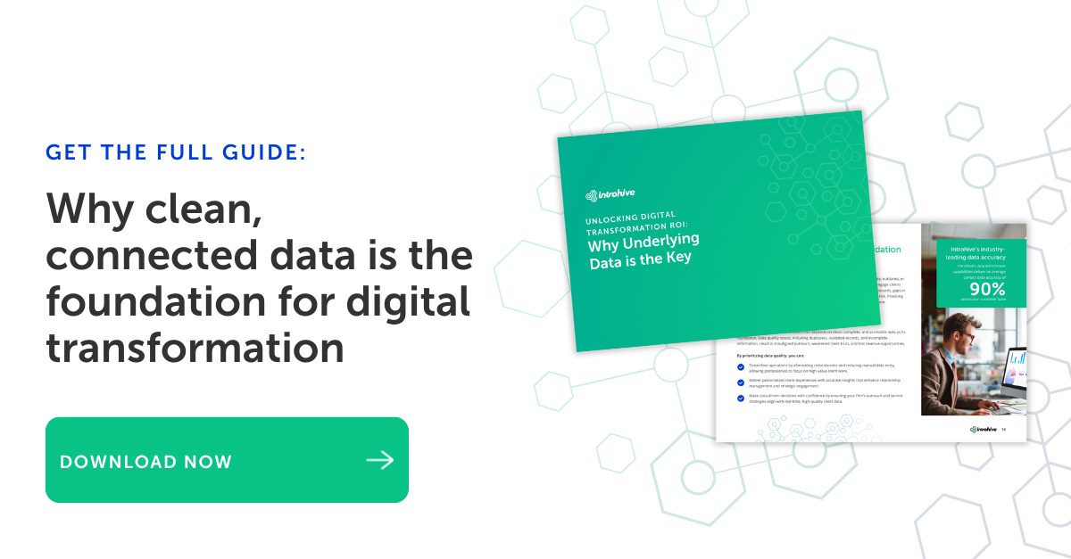 Why clean, connected data is the foundation for digital transformation. Download now.