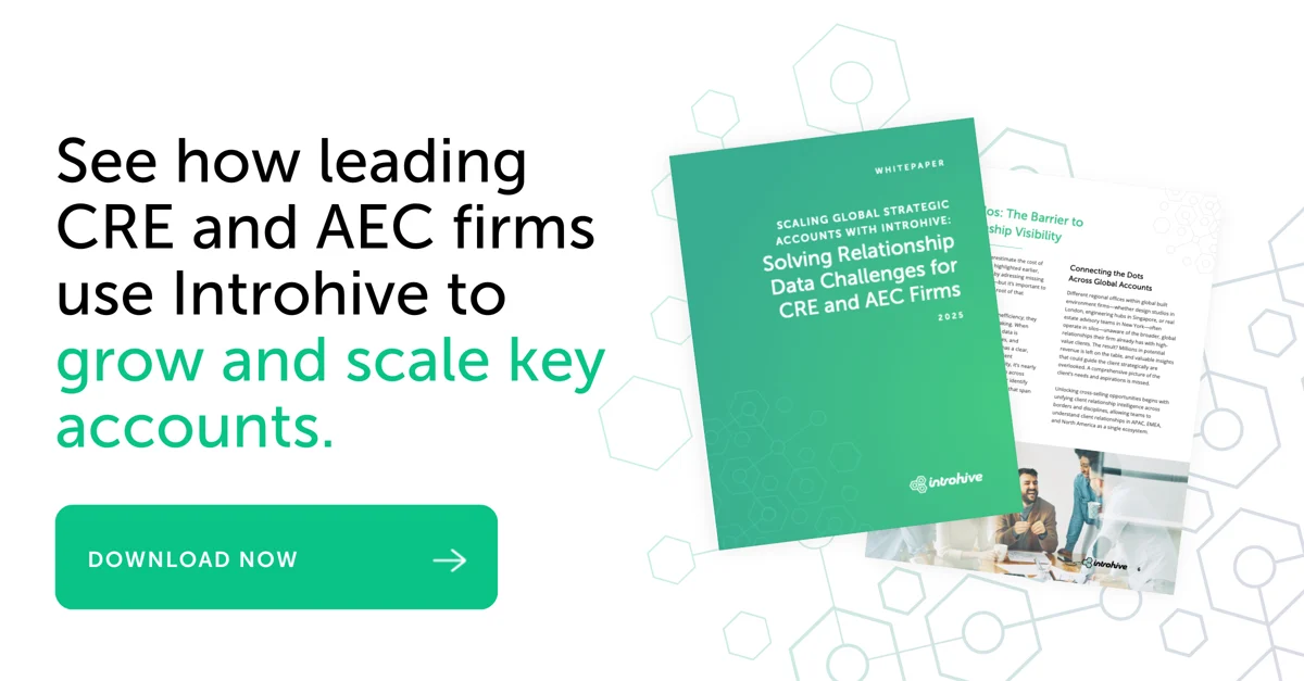 See how leading CRE and AEC firms use Introhive to grow and scale key accounts. Download the guide.