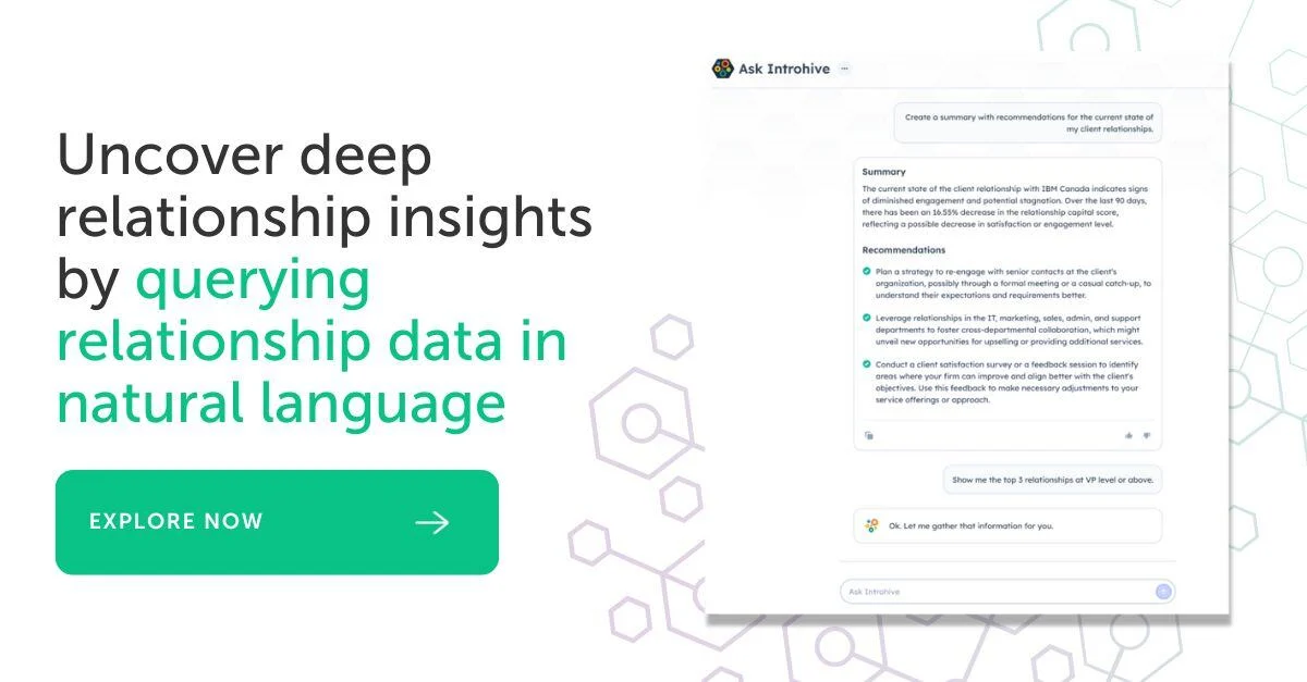 Uncover deep relationship insights by querying relationship data in natural language.