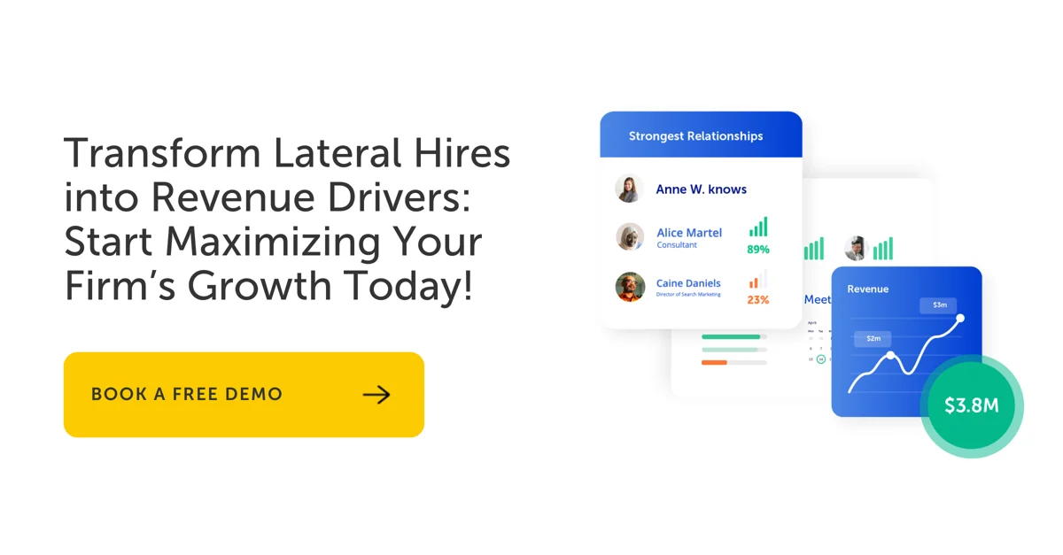 Turn lateral hires into revenue drivers using relationship intelligence and analytics with CRM for lawyers
