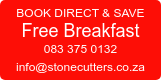 BOOK DIRECT & SAVE ASK FOR DEALS 083 375 0132 info@stonecutters.co.za