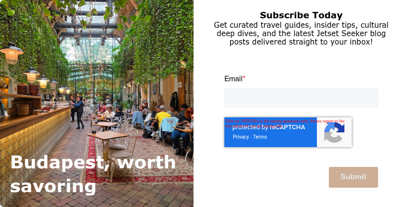 Budapest, worth savoring