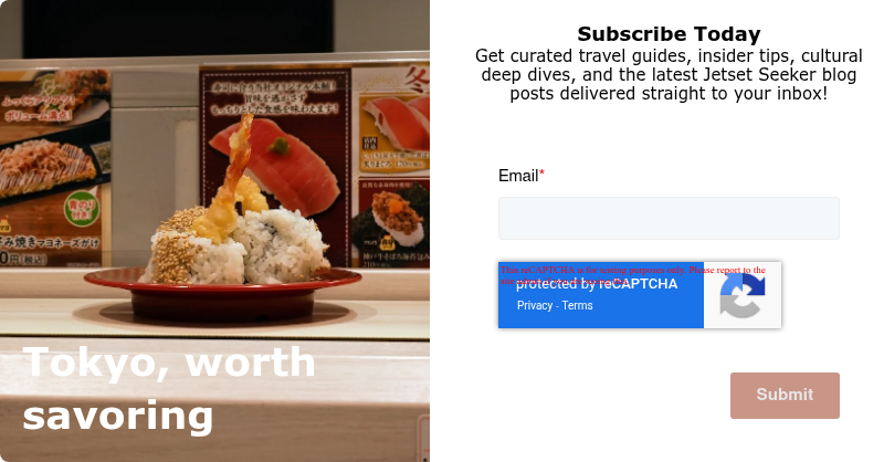 Tokyo, worth savoring