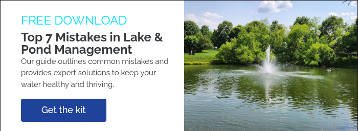 FREE DOWNLOAD Top 7 Mistakes in Lake & Pond Management Our guide outlines common mistakes and provides expert solutions to keep your water healthy and thriving.   