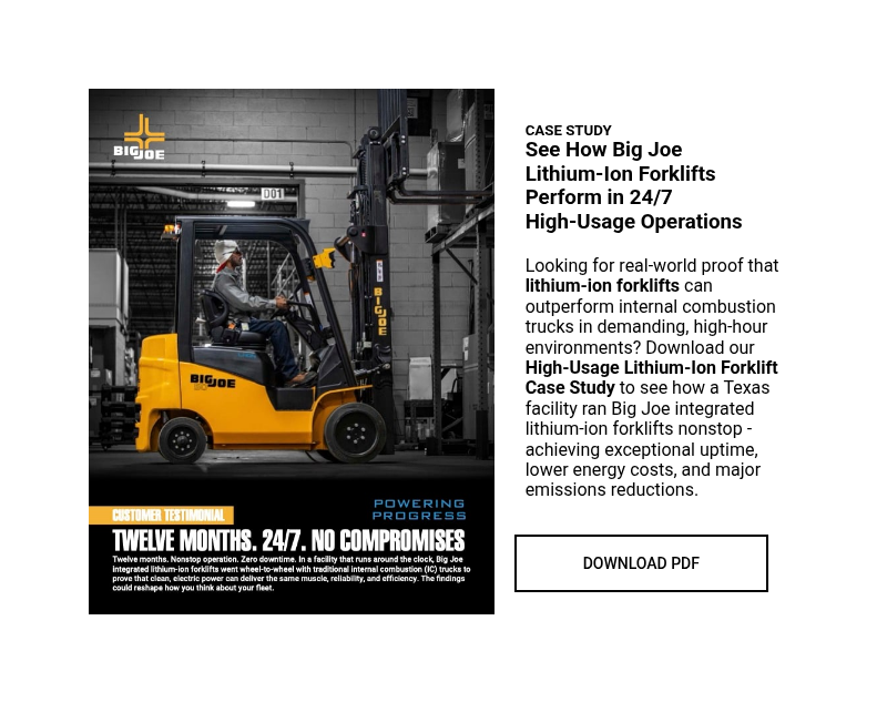 Big Joe Forklifts High-Use Case Study Cover