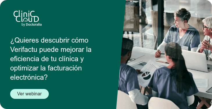 ¿Quieres descubrir cómo Verifactu puede mejorar la eficiencia de tu clínica y  optimizar la facturación electrónica? Ver webinar