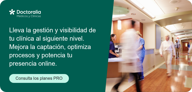 Lleva la gestión y visibilidad de tu clínica al siguiente nivel. Mejora la captación, optimiza procesos y potencia tu presencia online. Consulta los planes PRO