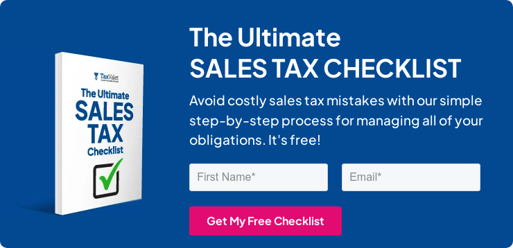 TaxValet - The Ultimate Sales Tax Checklist