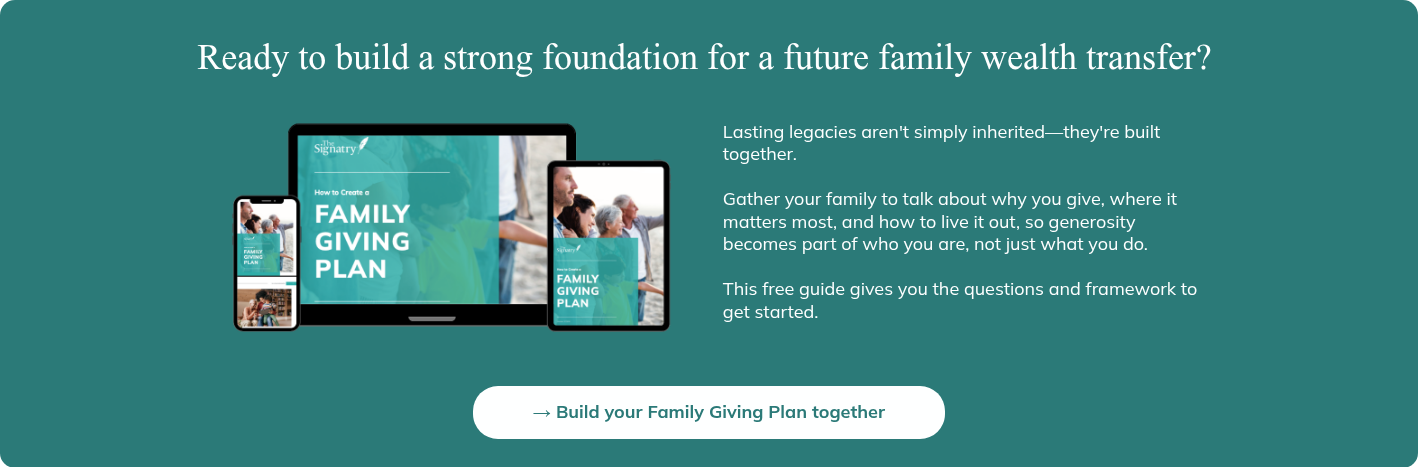Ready to build a strong foundation for a future family wealth transfer?&nbsp;