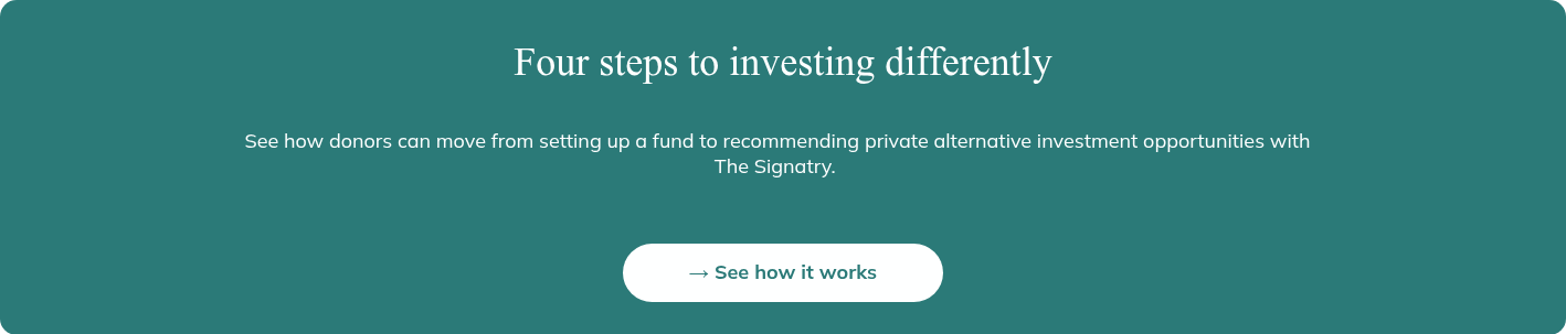 Four steps to investing differently