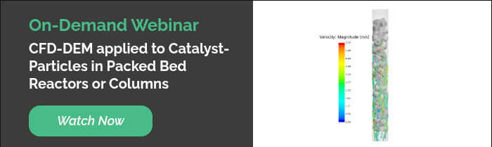 On-Demand Webinar CFD-DEM applied to Catalyst-Particles in Packed Bed Reactors or Columns  