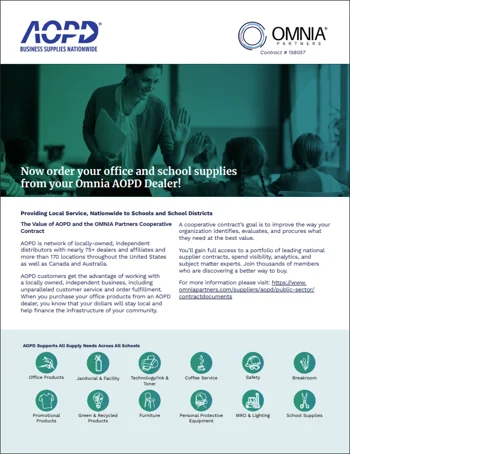 OMNIA Partners | AOPD | School Supplies