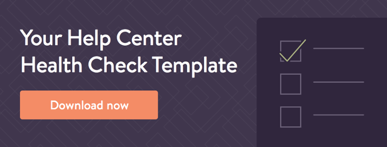 Your Free Help Center Health Check Template