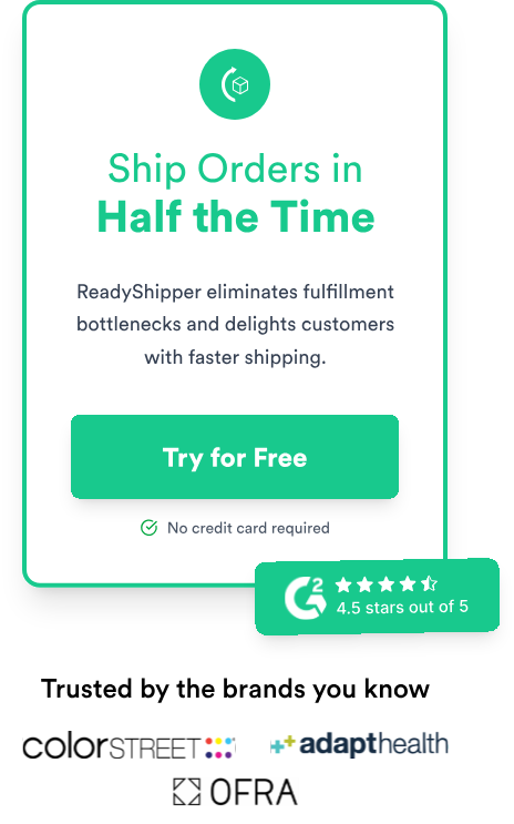 Fast Multi-Carrier Shipping Software - ReadyShipper