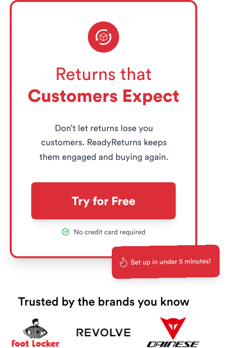 Ecommerce returns management software - ReadyReturns
