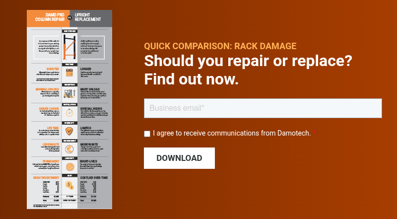 Damotech Infographic Column Repair vs. Replacement