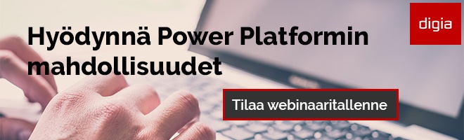 Power Platformin mahdollisuudet -webinaari