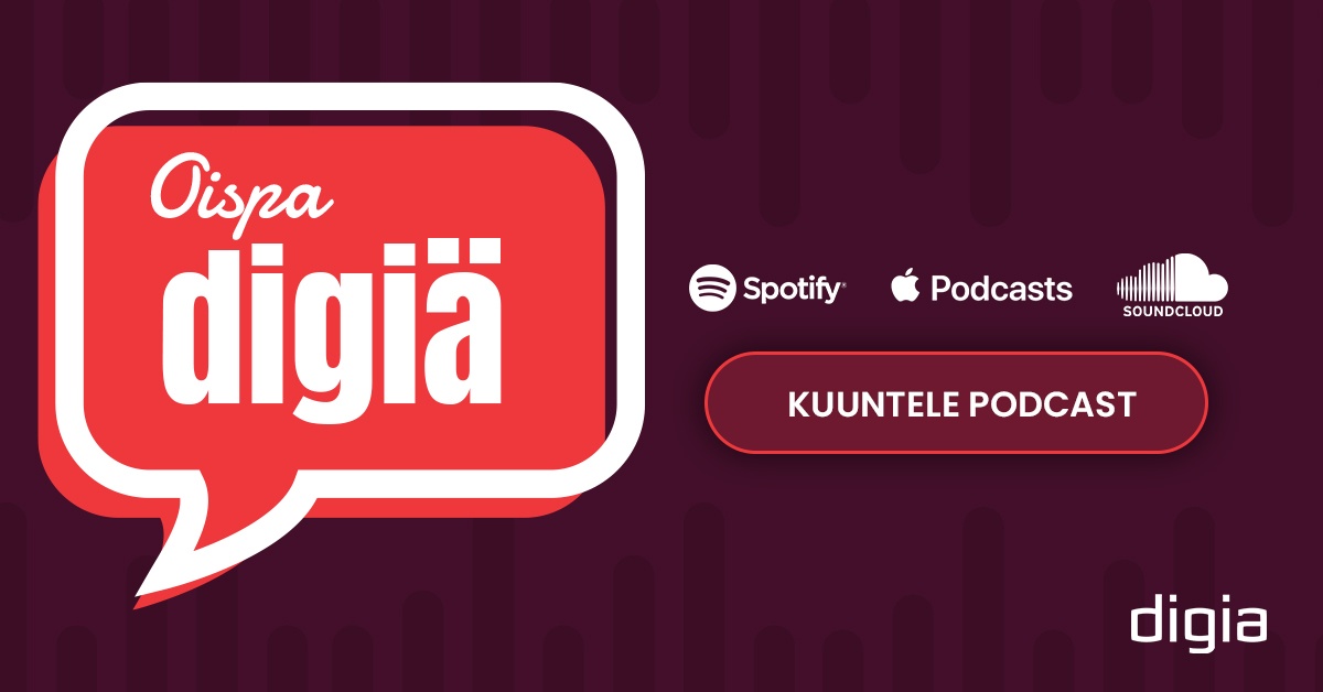 Linkki Oispa digiä -podcastin laskeutumissivulle.