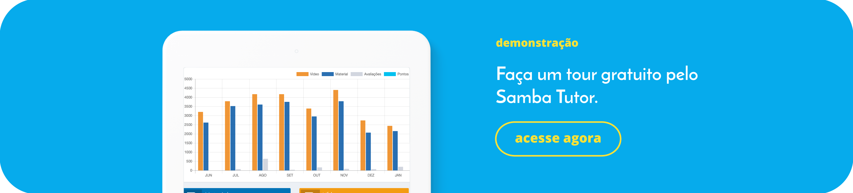Demonstração Plataforma Ead Sambatech - Tour Gratuito Samba Tutor