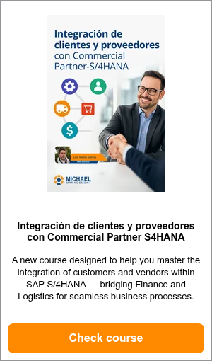 Integración de clientes y proveedores con Commercial Partner S4HANA