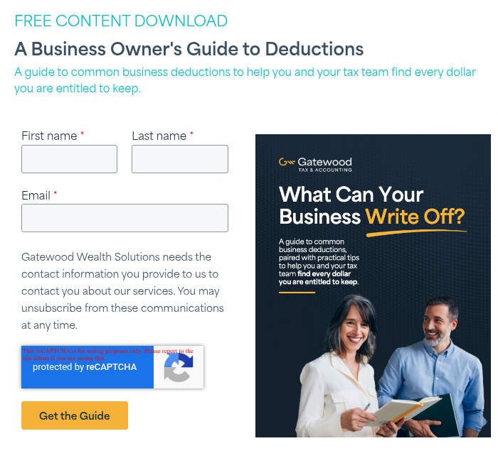 FREE CONTENT DOWNLOAD A Business Owner's Guide to Deductions A guide to common business deductions to help you and your tax team find every dollar you are entitled to keep. &nbsp;