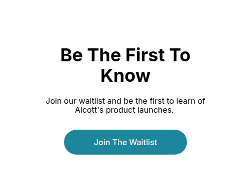 Be The First To Know