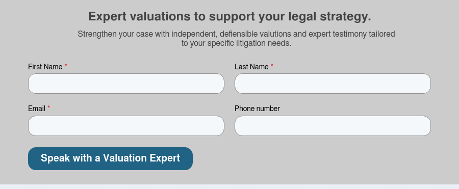Expert valuations to support your legal strategy.