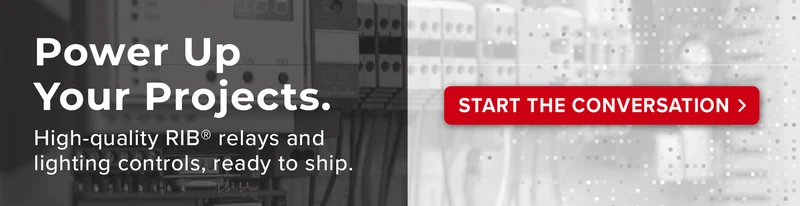 Power Up Your Projects. High-quality RIB relays and lighting controls, ready to ship | Start the Conversation»