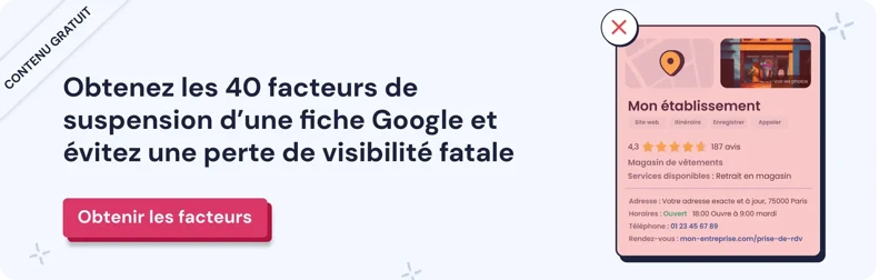 facteur suppression fiche GBP