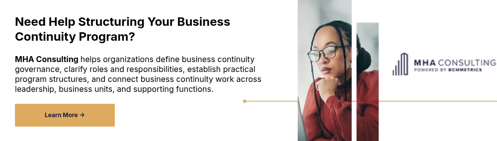 Need Help Structuring Your Business Continuity Program?