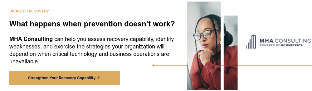 DISASTER RECOVERY