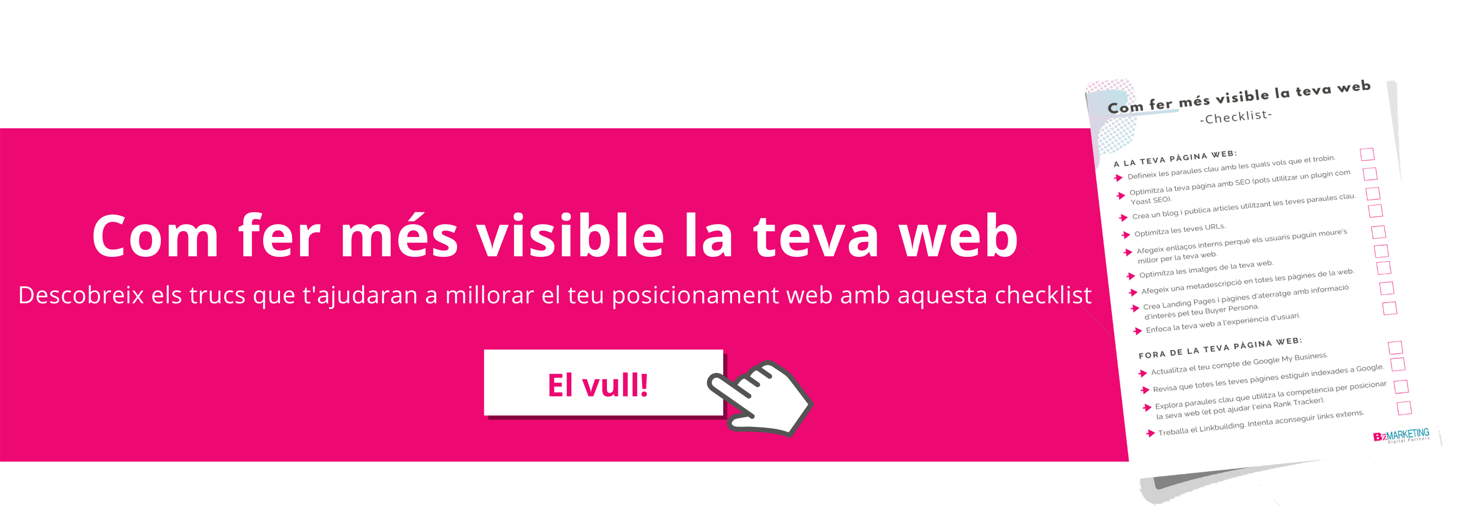 Com fer més visible la teva web checklist