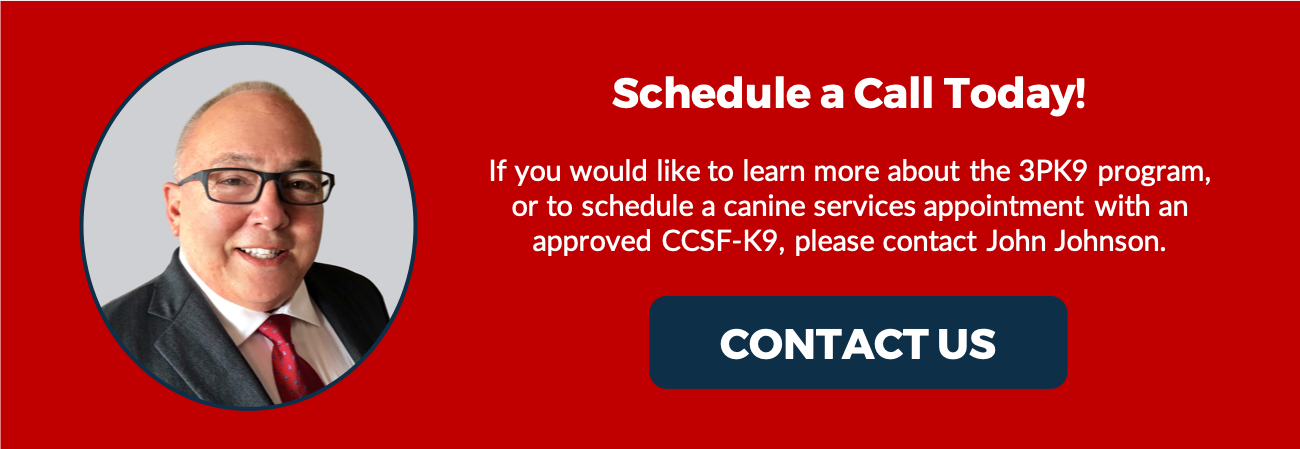 John Johnson Cargo Screening K9 3PK9 CCSF-K9 TSA Approved
