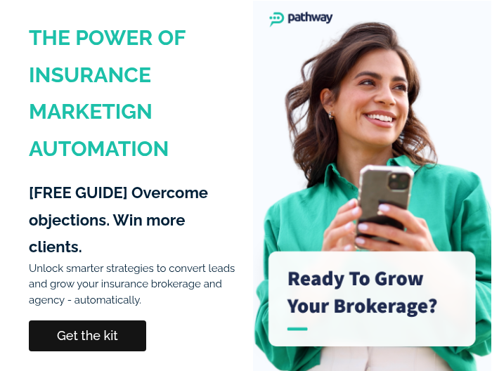 THE POWER OF INSURANCE MARKETIGN AUTOMATION   [FREE GUIDE] Overcome objections. Win more clients. Unlock smarter strategies to convert leads and grow your insurance brokerage and agency - automatically.  