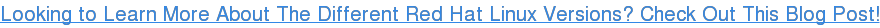 Looking to Learn More About The Different Red Hat Linux Versions? Check Out This Blog Post!