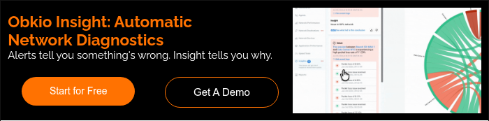 Obkio Insight: Automatic Network Diagnostics Alerts tell you something's wrong. Insight tells you why.