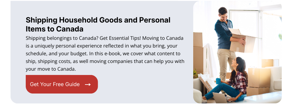 Shipping Household Goods CTA
