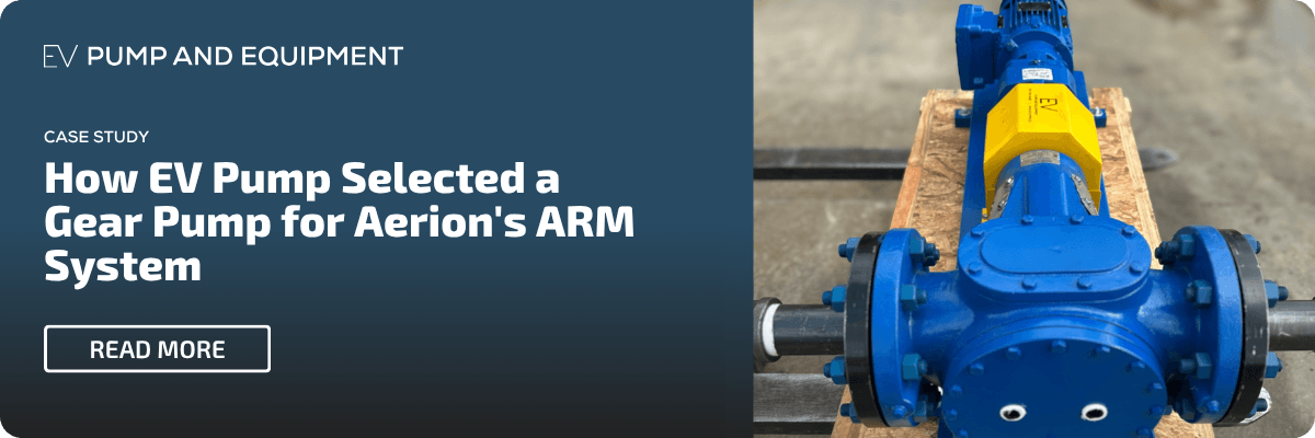 EV Pump &amp; Equipment: Case Study - How EV Pump Selected a Gear Pump for Aerion's ARM System. Read More