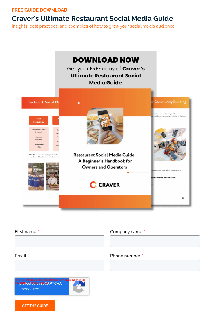 FREE GUIDE DOWNLOAD Craver's Ultimate Restaurant Social Media Guide Insights, best practices, and examples of how to grow your social media audience.