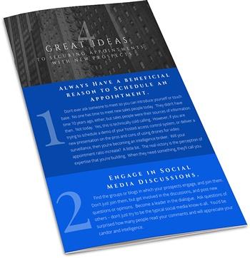 Click here to learn of four great ideas to securing appointments with new  prospects