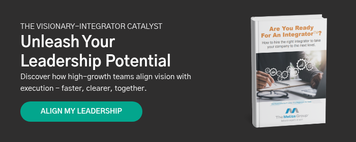 THE VISIONARY-INTEGRATOR CATALYST Unleash Your Leadership Potential Discover how high-growth teams align vision with execution - faster, clearer, together.