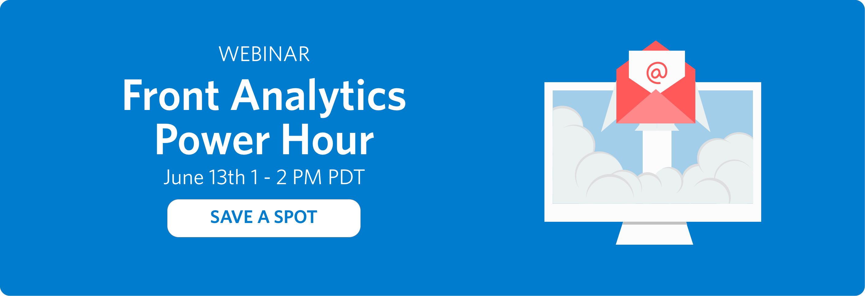 Register for the Front Analytics Power Hour Webinar
