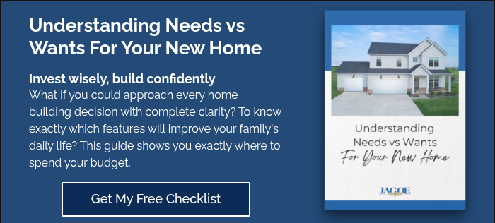 Understanding Needs vs&nbsp; Wants&nbsp;For Your New Home Invest wisely, build confidently What if you could approach every home building decision with complete clarity? To know exactly which features will improve your family's daily life? This guide shows you exactly where to spend your budget.