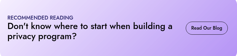 RECOMMENDED READING Don't know where to start when building a privacy program? 