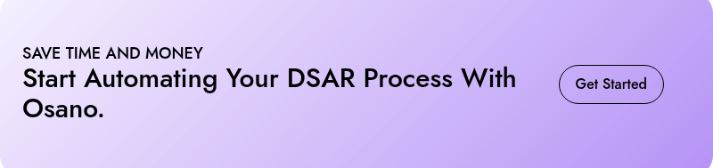 SAVE TIME AND MONEY Start Automating Your DSAR Process With Osano.