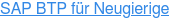 SAP BTP für Neugierige